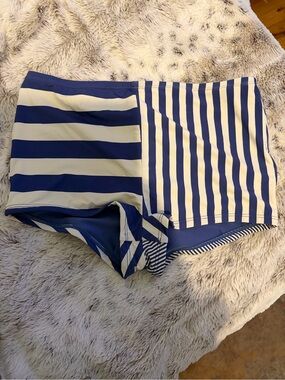 Roxy Navy and White Striped Women’s Swim shorts